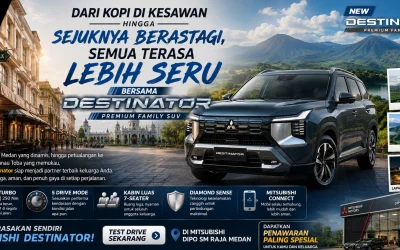 Dari Kopi di Kesawan hingga Sejuknya Berastagi, Semua Terasa Lebih Seru Bersama Mitsubishi Destinator
